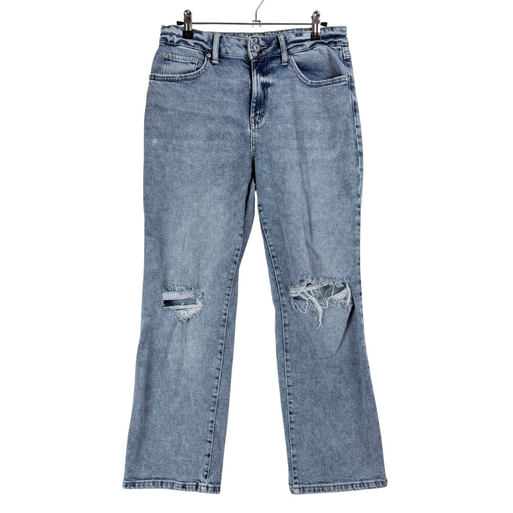 Rewash High Rise Jeans Womens 5 27 Distressed Blue Acid Wash Grunge Streetwear